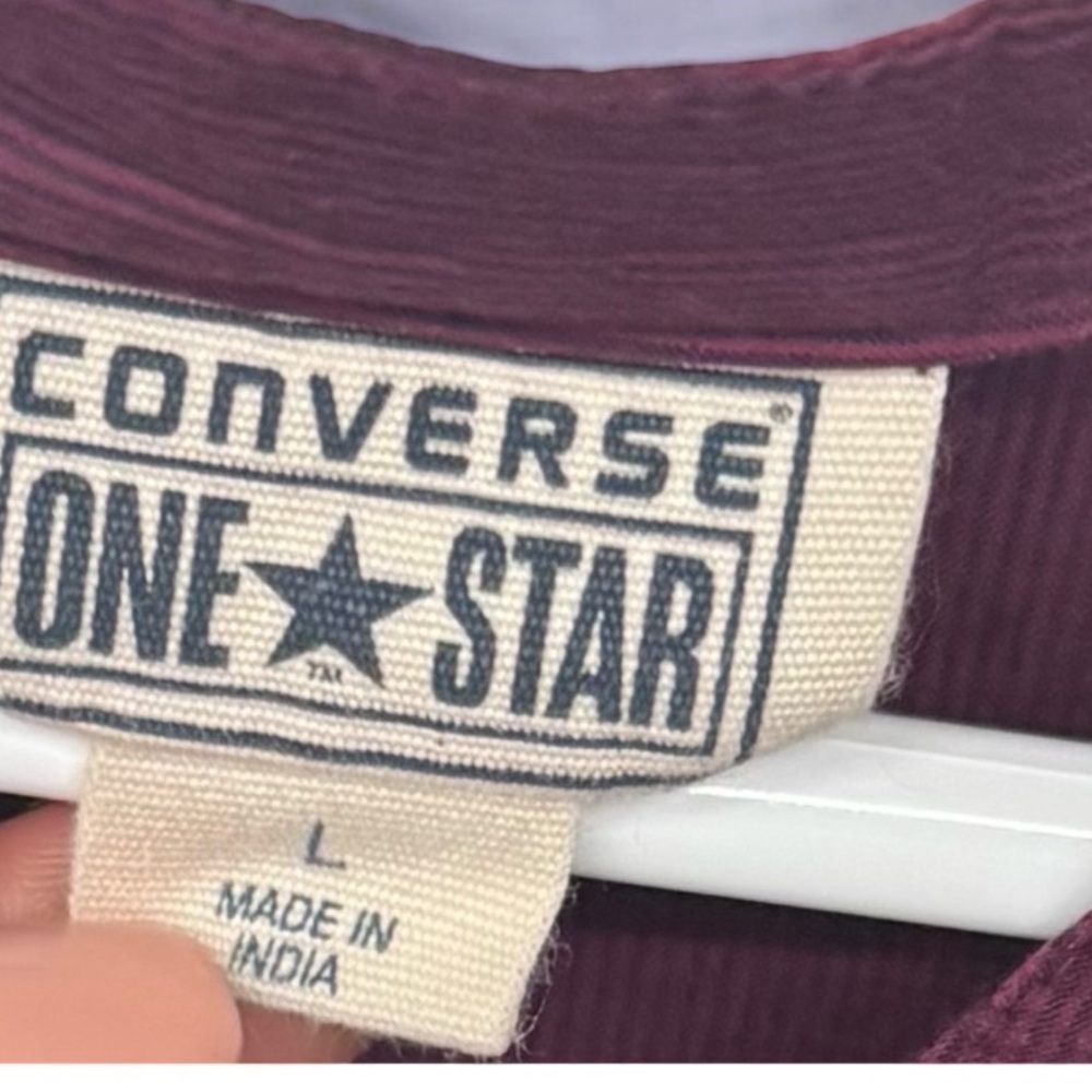 Converse Maroon Blouse with Button Detail - Picture 3 of 3